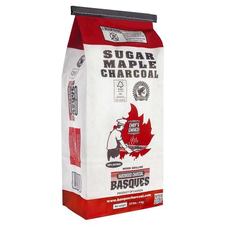 BASQUES HARDWOOD CHARCOAL Basques Sugar Maple All Natural Hardwood Lump Charcoal 8.8 lb 615534